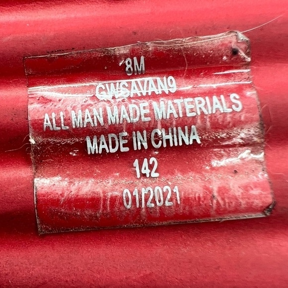 GUESS Red Savan Platform Slip On Slide Sandals Size 8 Women’s - Picture 9 of 9